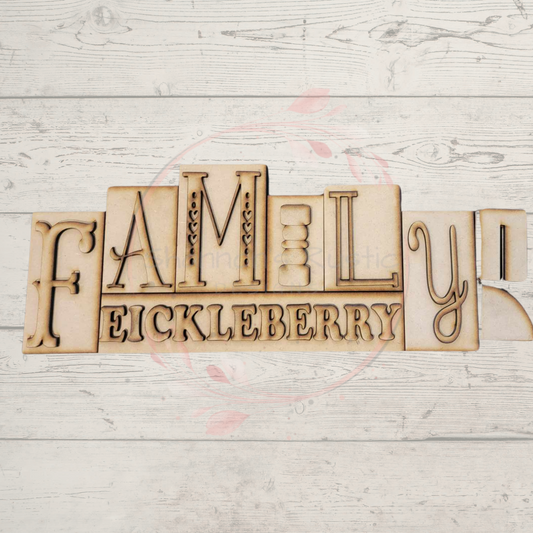 Family Word Block